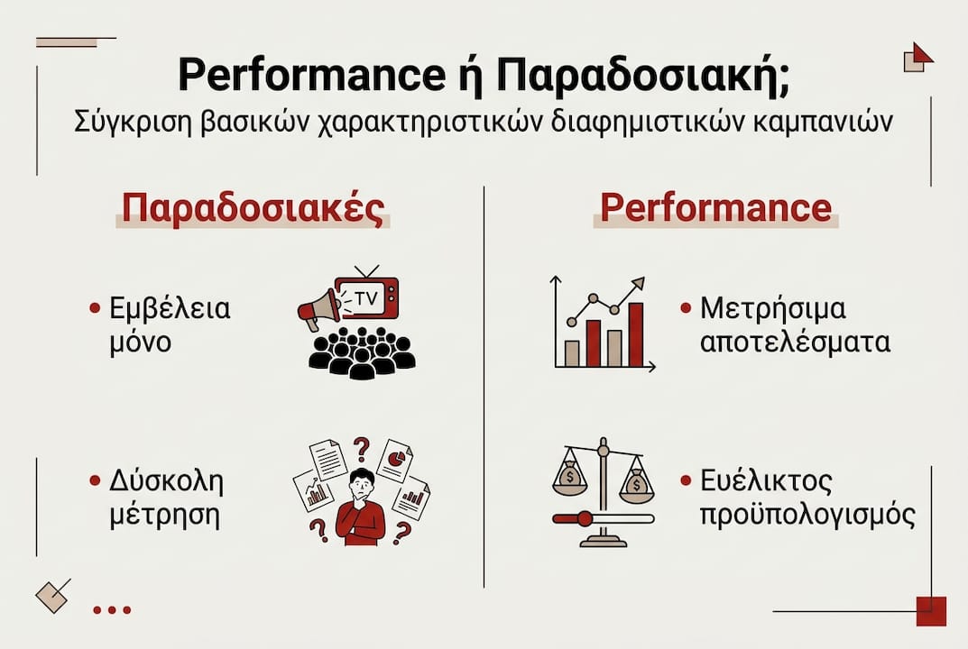 Γραφικό με συγκριτικά στοιχεία απόδοσης και παραδοσιακών μεθόδων