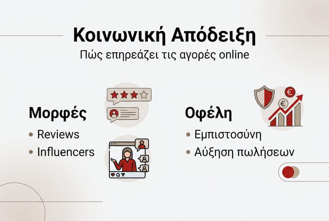 Οδηγός με εικόνες: Ποιες είναι οι βασικές μορφές του social proof και πώς μπορούν να βοηθήσουν την επιχείρησή σας