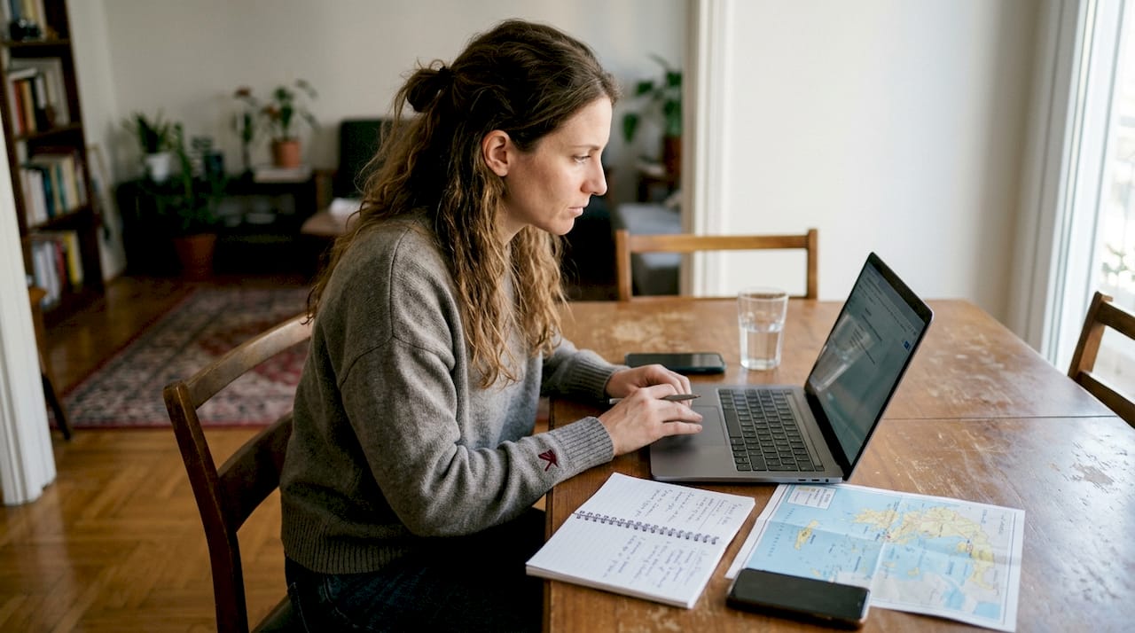 Μια γυναίκα εξερευνά πώς να στοχεύσει αποτελεσματικά τις διαφημίσεις της στο Google Ads.