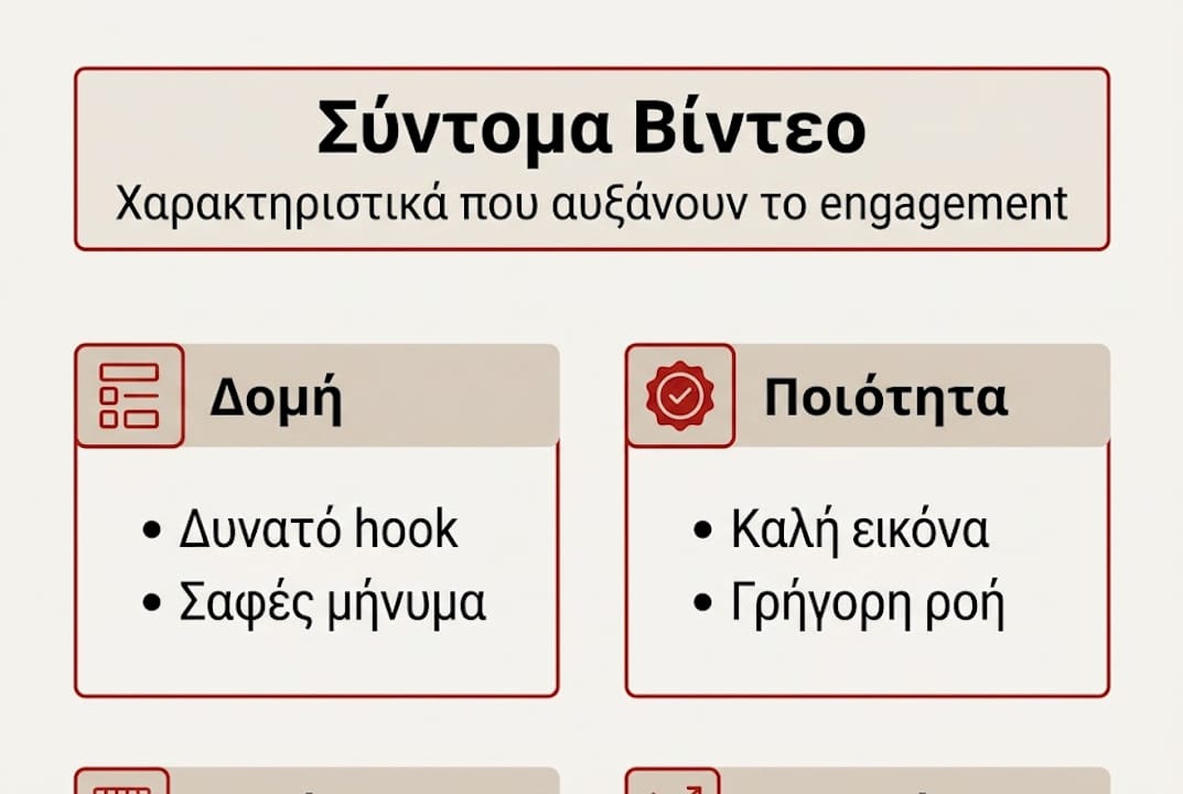 Τα βασικά χαρακτηριστικά των σύντομων βίντεο μέσα από ένα infographic
