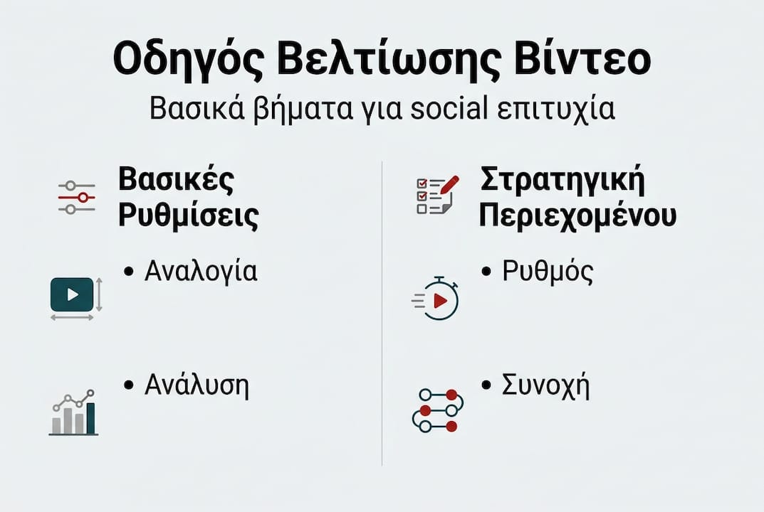Εικονογραφημένος οδηγός με βήματα και στρατηγικές για την αναβάθμιση των βίντεό σας
