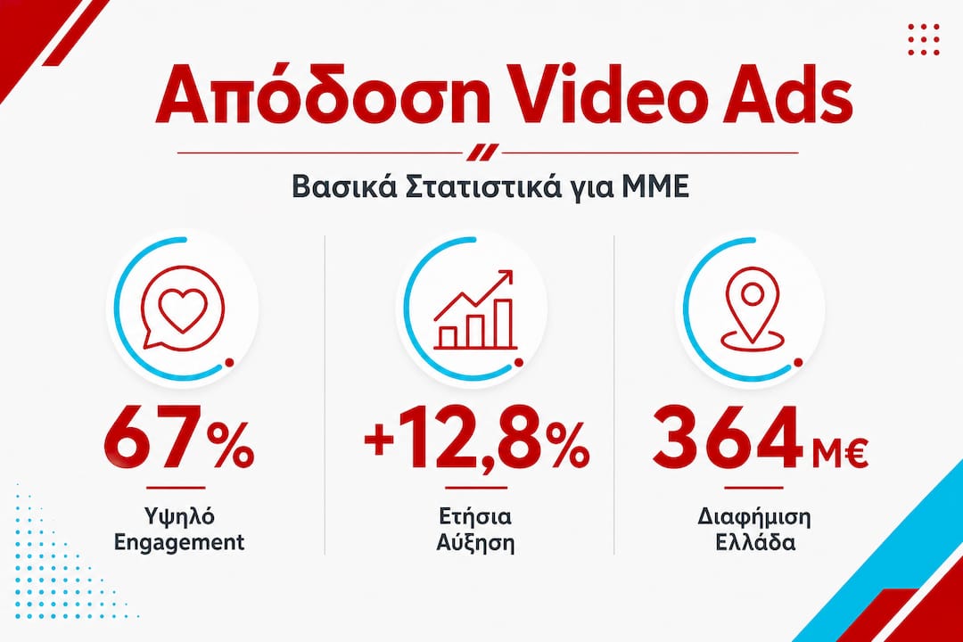 Διαδραστικό infographic με τα πιο σημαντικά στατιστικά για τις διαφημίσεις βίντεο στην Ελλάδα