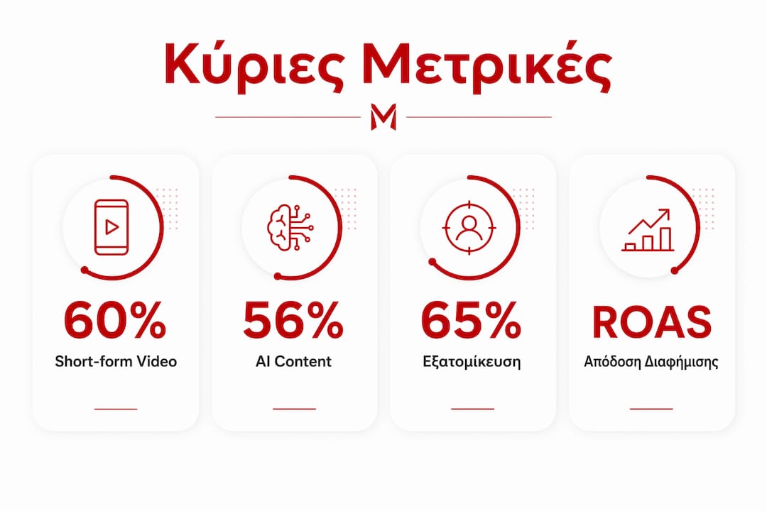Απεικόνιση των βασικών διαφημιστικών δεικτών για το 2025
