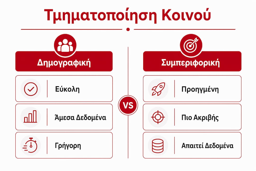 Εικονογραφημένο αφιέρωμα: Πώς διαφέρουν οι βασικές μέθοδοι κατηγοριοποίησης κοινού