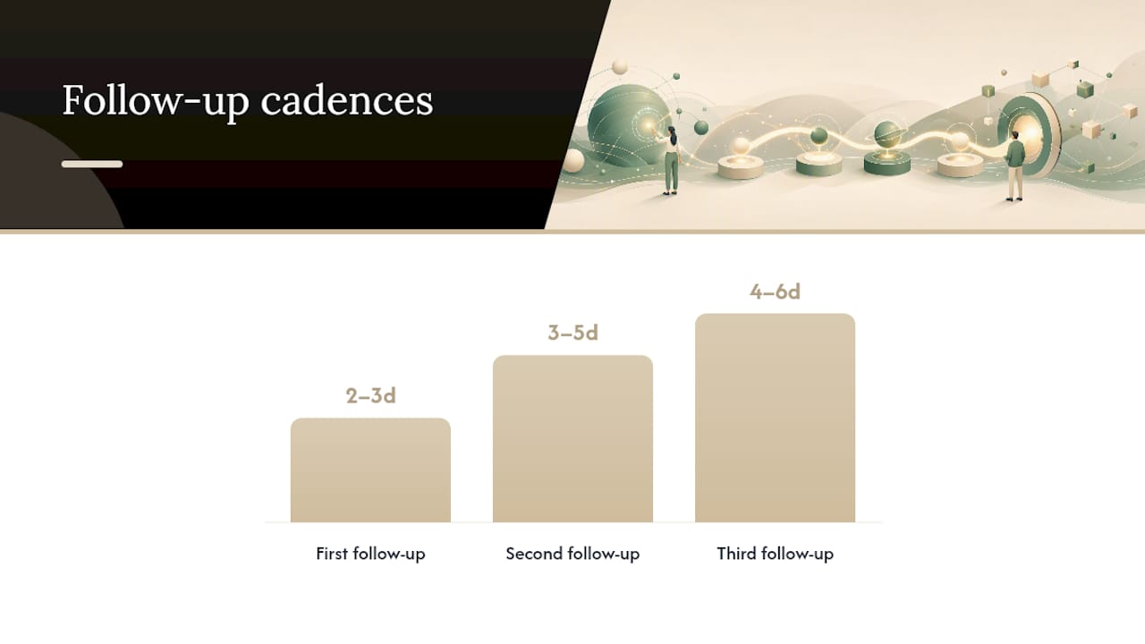 Follow-Up Timing and Cadence: When to Send and When to Stop — overview diagram