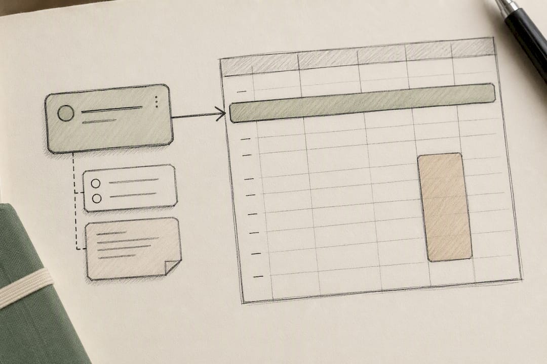 Illustration of task and calendar sync behavior