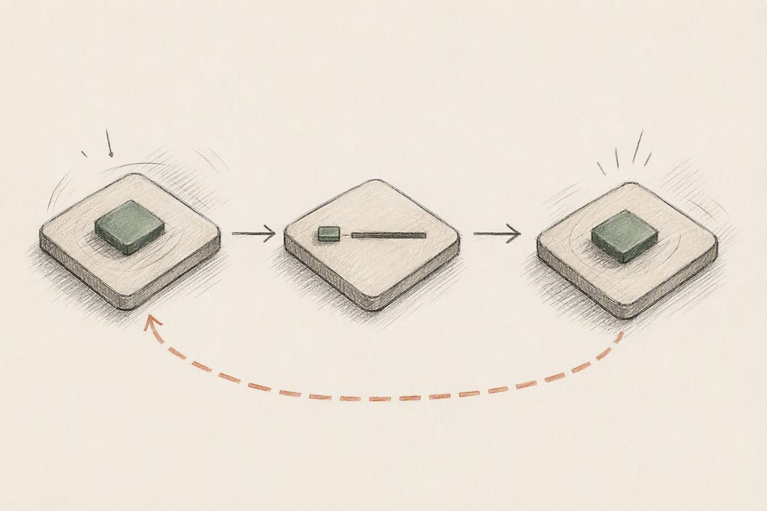 Illustration of task handoff and restart