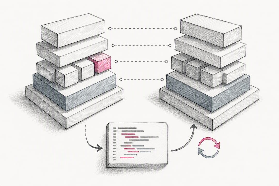 Illustration of staging and production parity