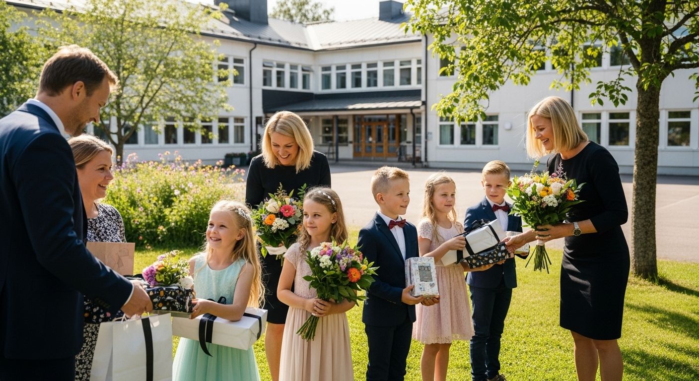 svensk skolavslutning firande