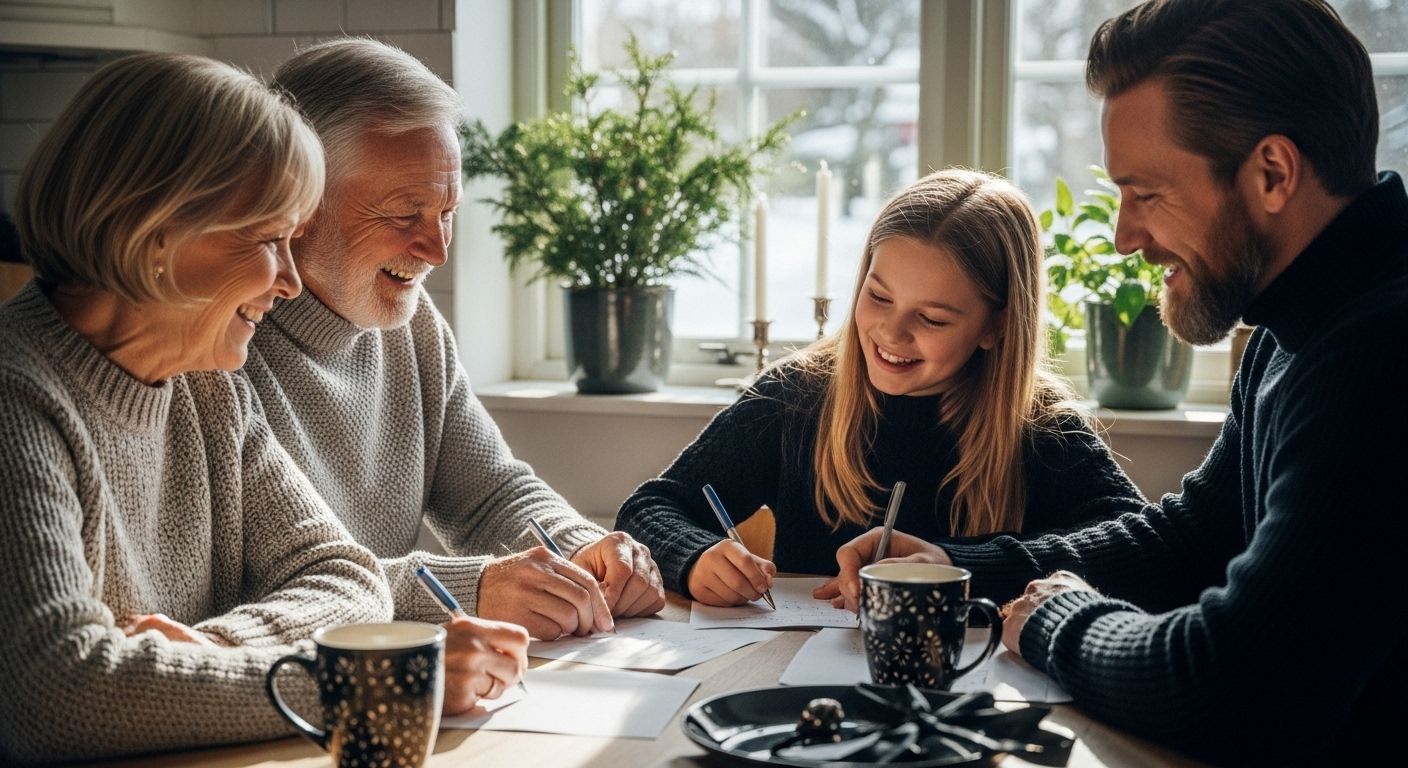 julklapps brainstorming familj