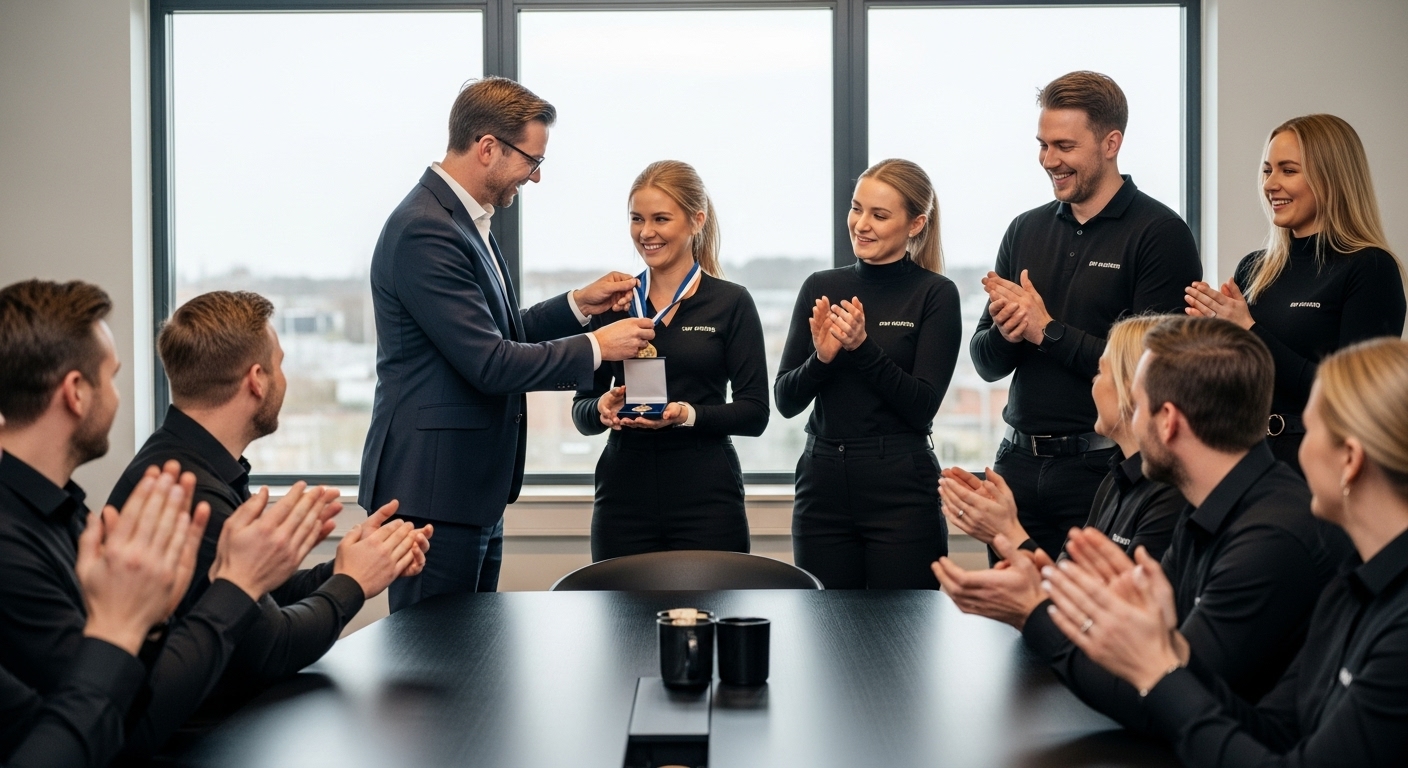 företagsmedalj erkännande arbetsplats