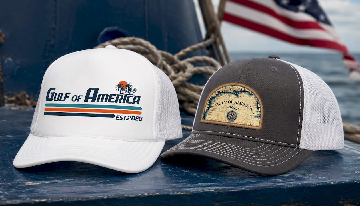 Gulf of America Trucker Hat – Patriotic Snapback Baseball Cap