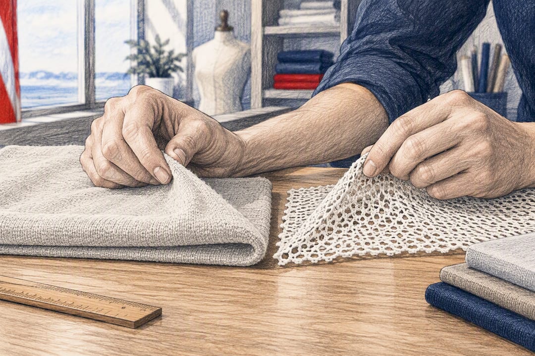 Dense and open-knit cotton fabrics