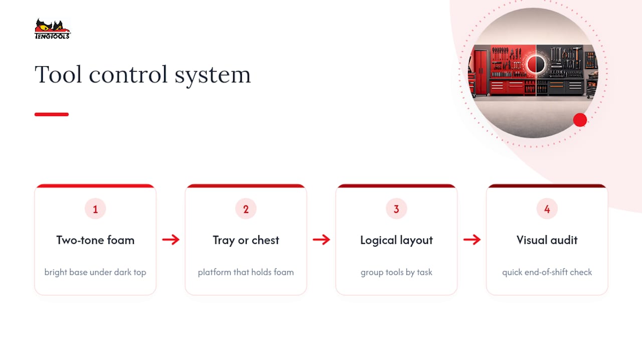 Four-part physical tool control system