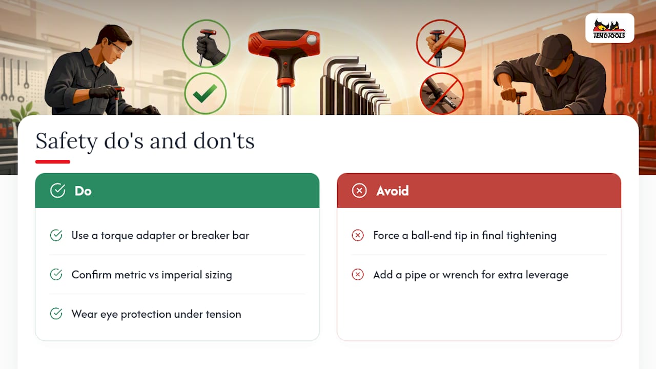 Four hex key safety practices