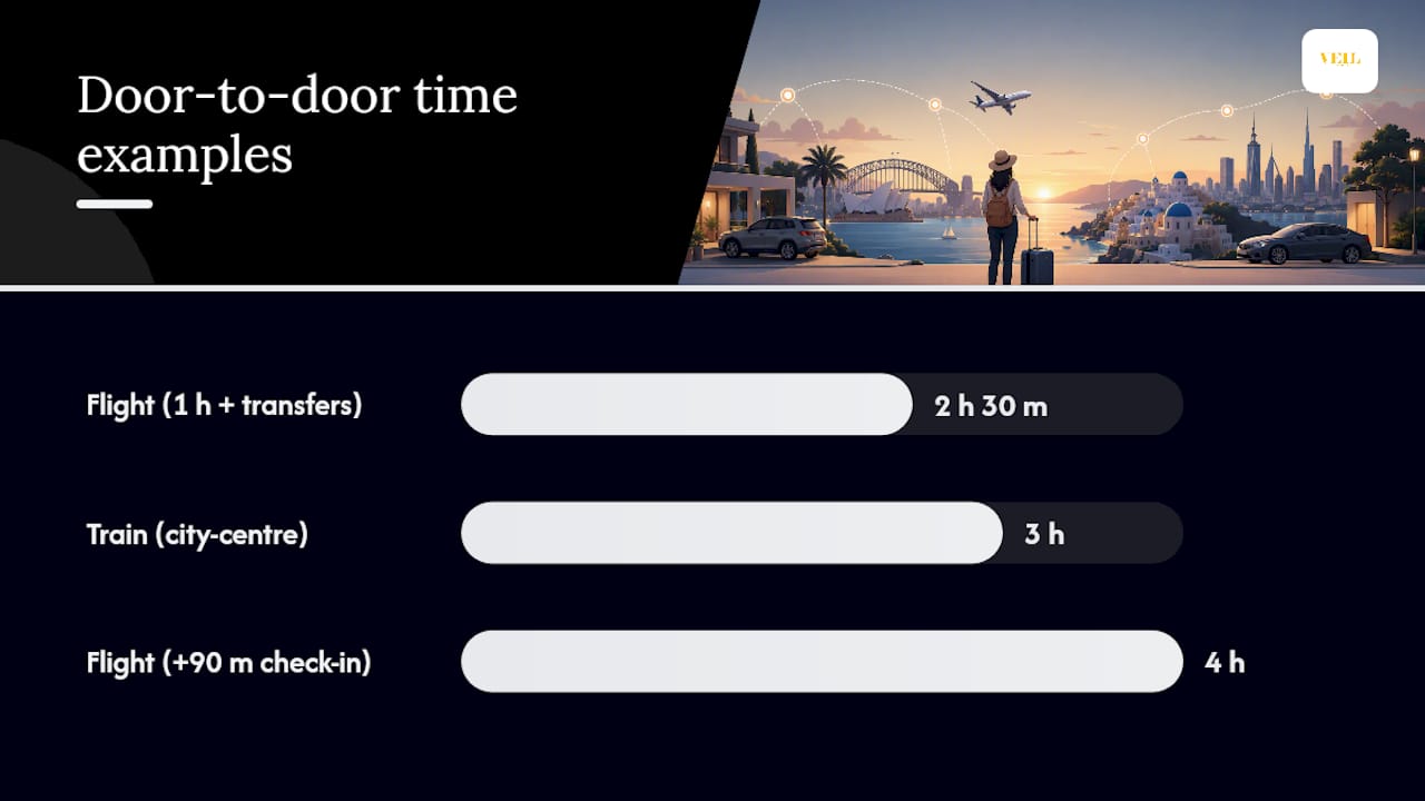 Should you fly, take the train, or drive between cities? — overview diagram