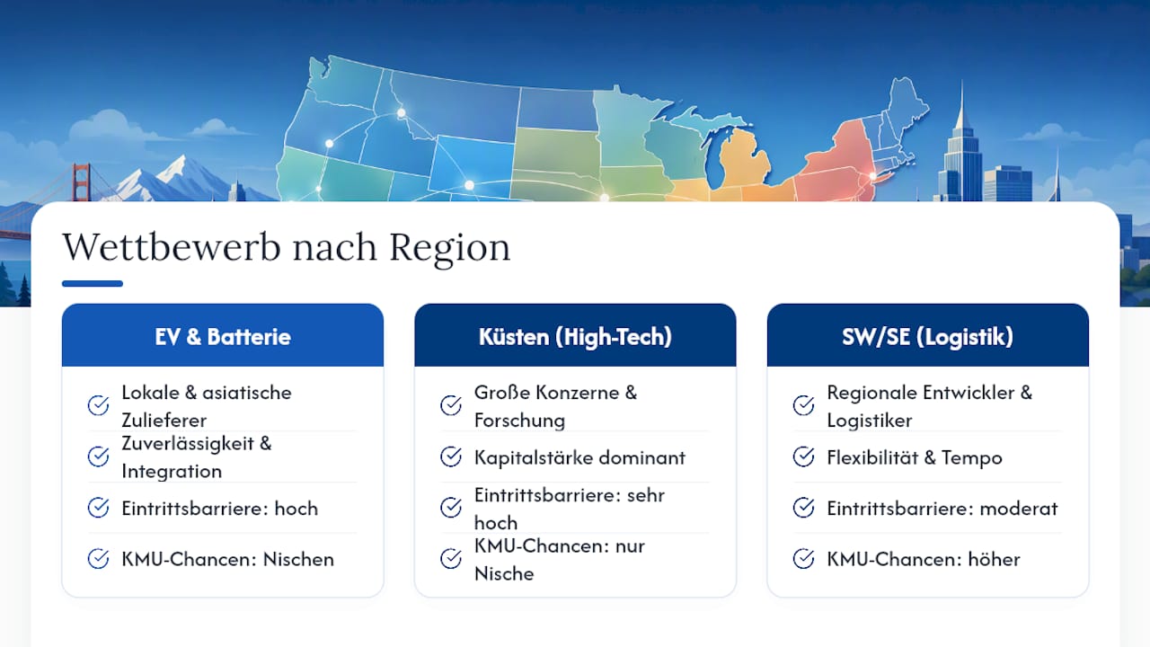 Wichtige regionale Wettbewerber und Marktteilnehmer — overview diagram