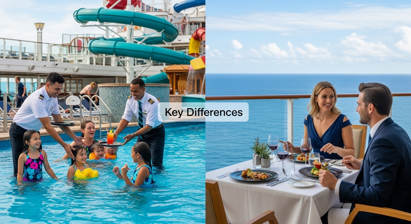luxury vs family cruise