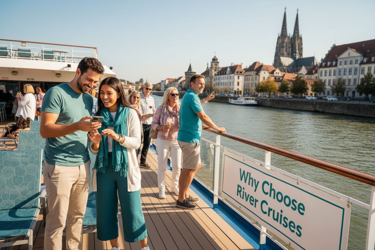 river cruise happy travelers