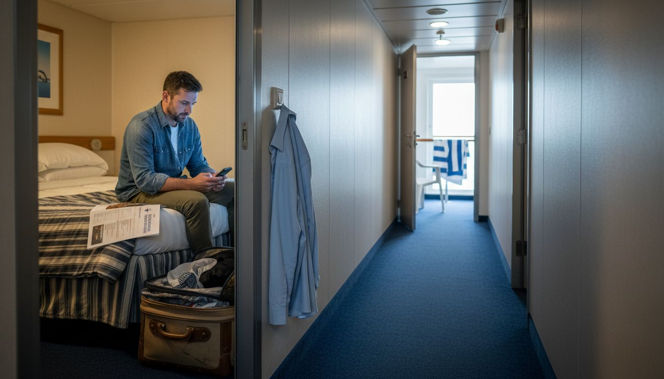 Interior and balcony cruise cabin comparison