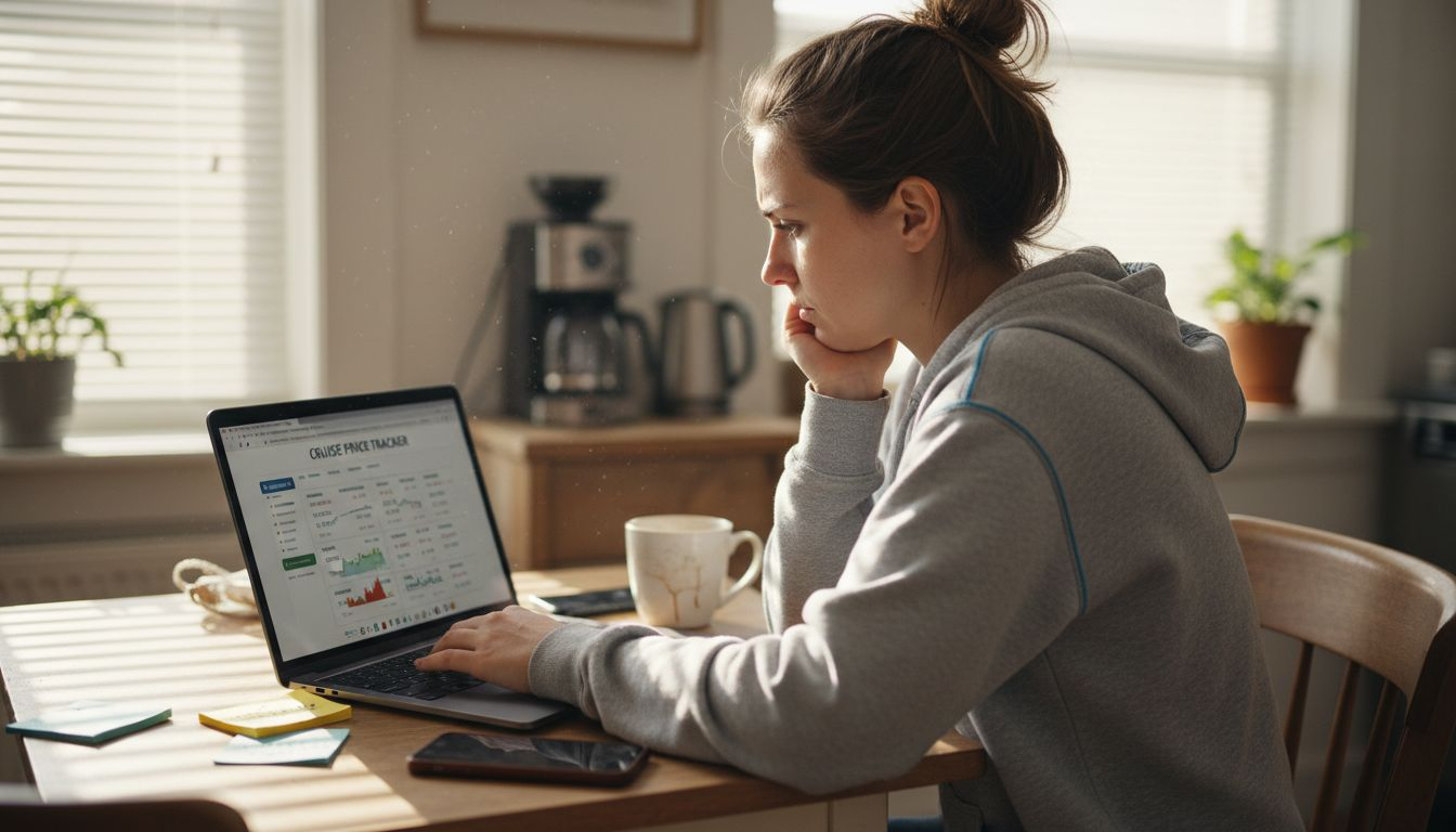 Person tracking cruise deal prices at home