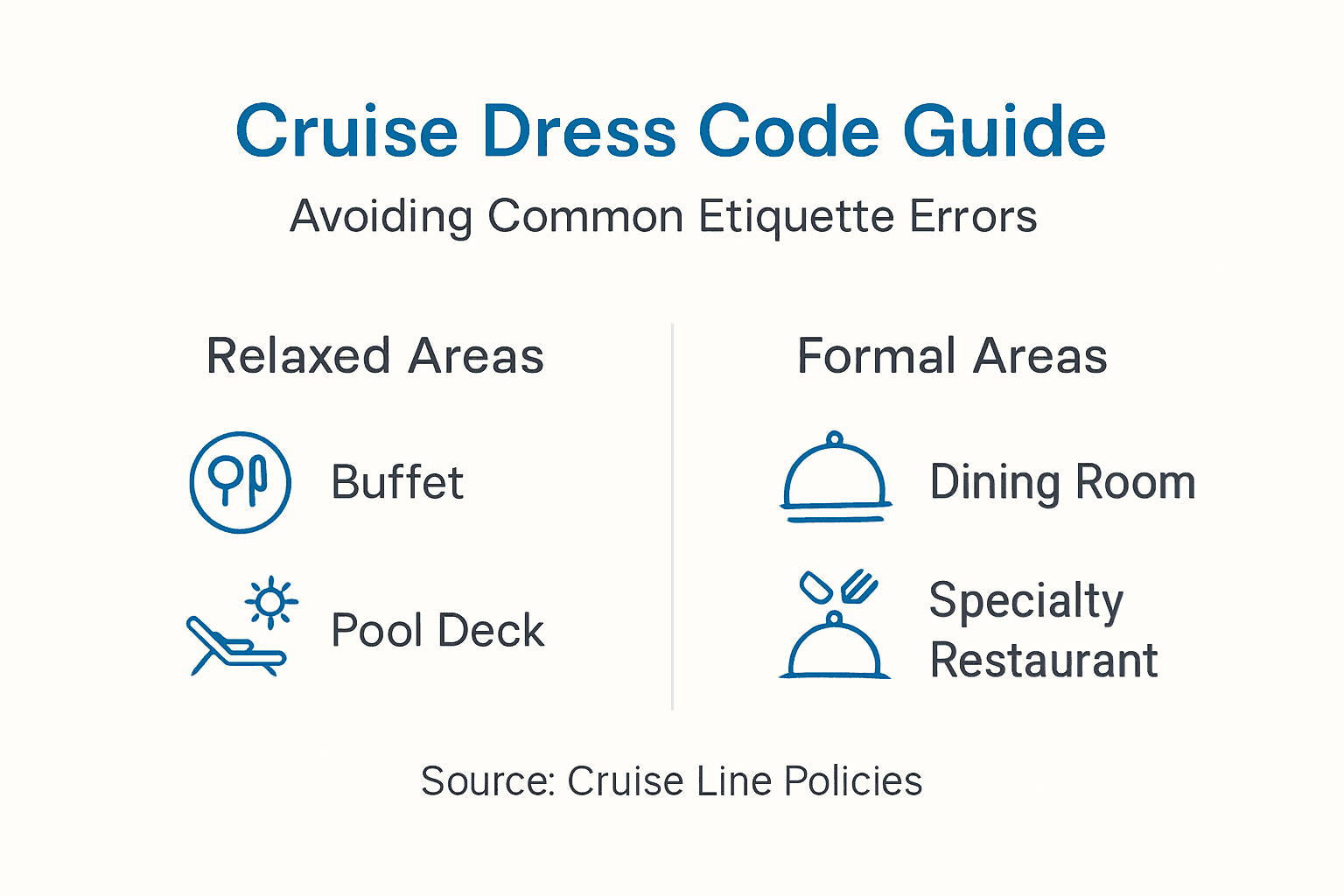 Infographic on cruise dress code mistakes