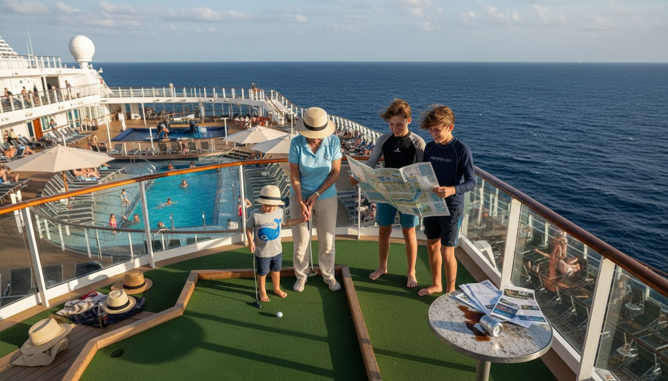 Family activity deck on Royal Caribbean ship