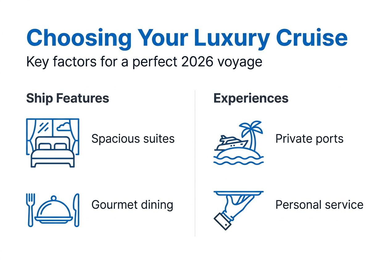 Infographic choosing a luxury cruise in 2026