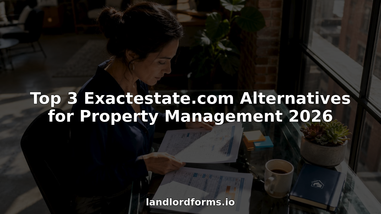 Woman reviewing property management software documents