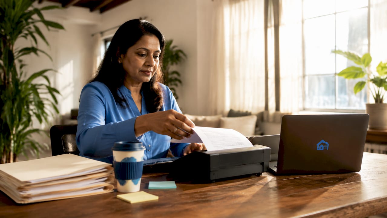 Property manager digitizing tenant lease documents