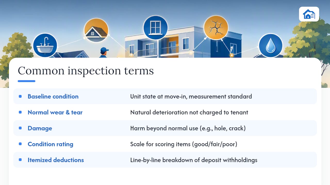 Common Terminology You'll See in Inspection Reports — overview diagram