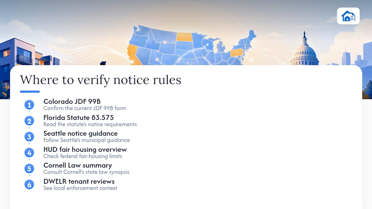 Where to Verify State-Specific Notice Rules — overview diagram