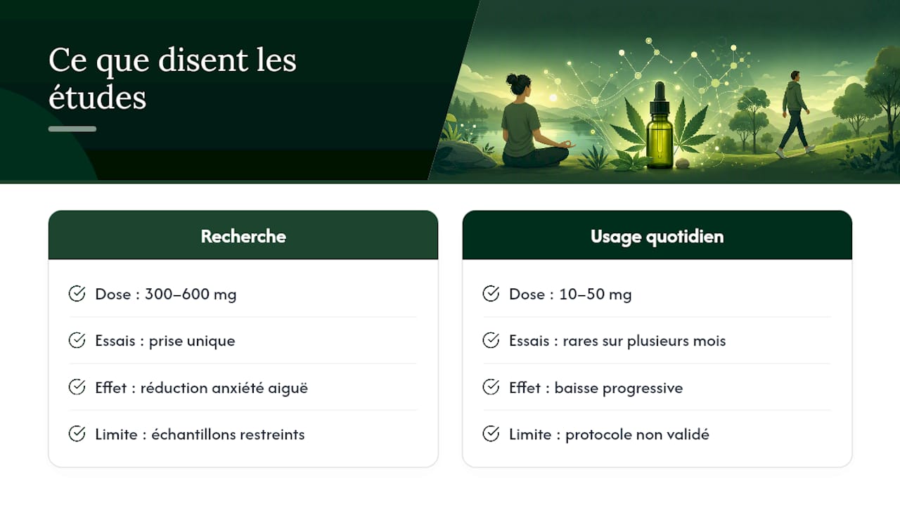 Que disent réellement les études sur le CBD et l'anxiété ? — overview diagram