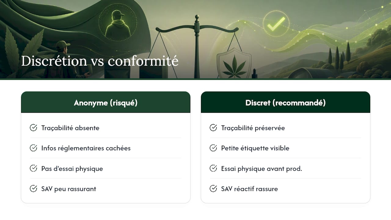 Discrétion, conformité et expérience client : où placer le curseur ? — overview diagram