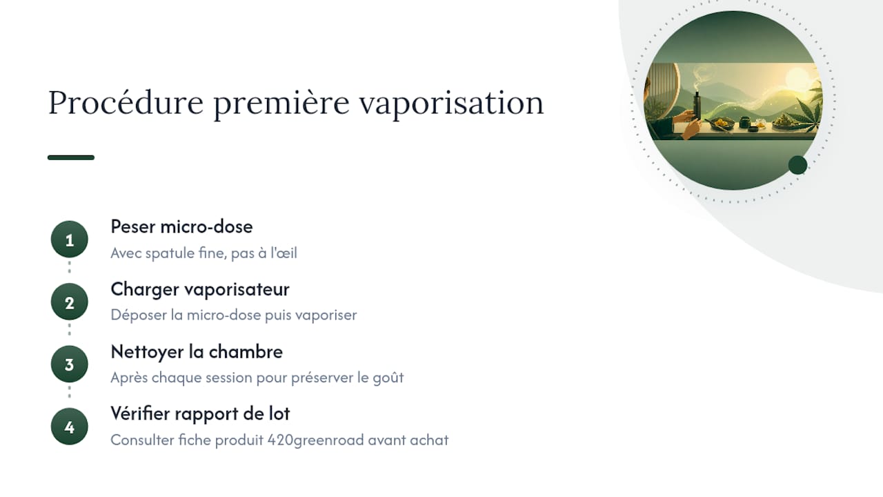 Étapes sécurisées pour vaporiser la wax CBD