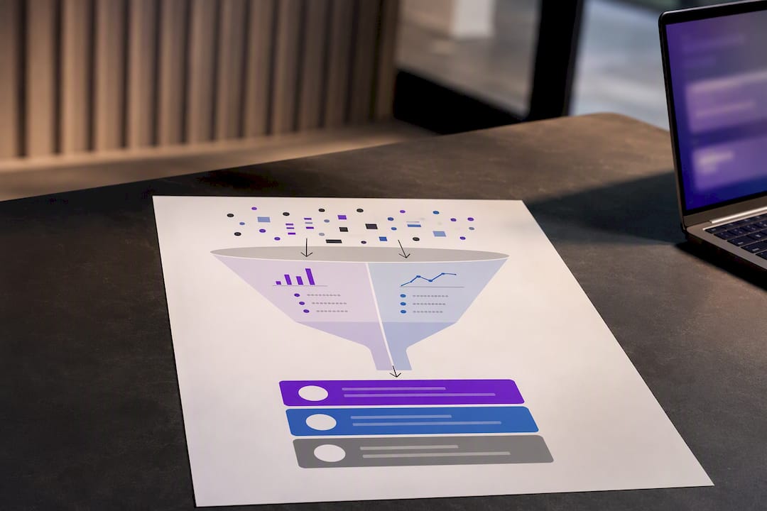 Analyst reviewing AI citation trends on a dashboard.