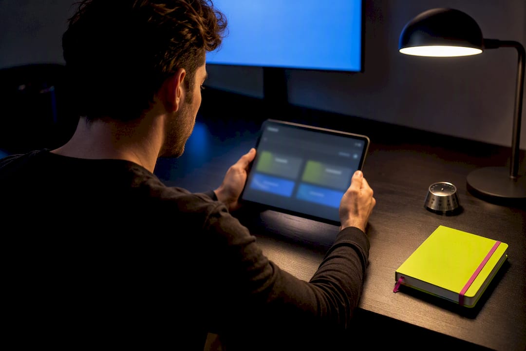 Founder reviewing paid advertising test results