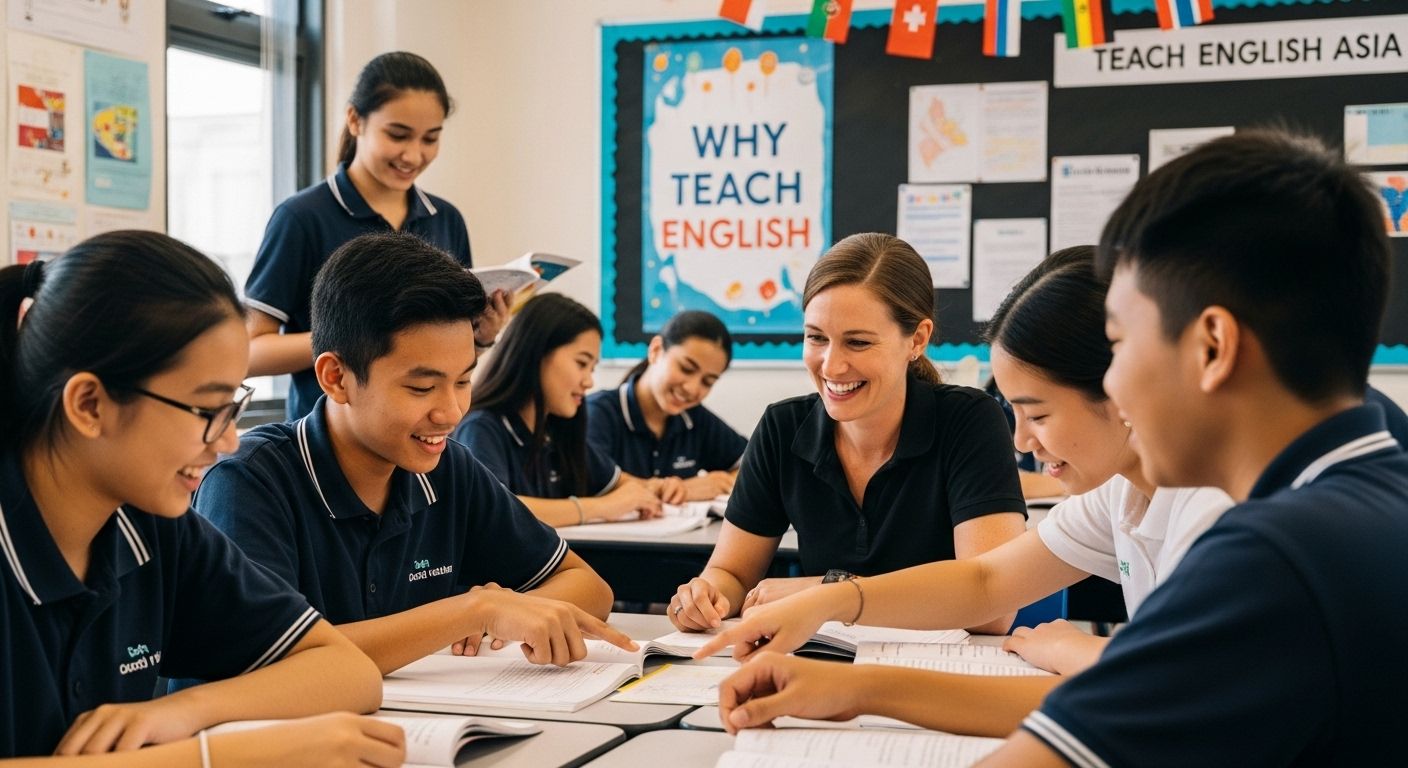 teach english asia classroom