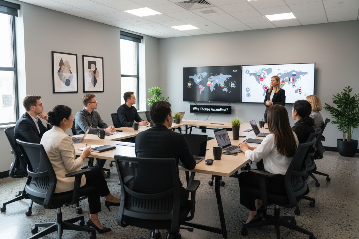 Accredited TEFL course classroom