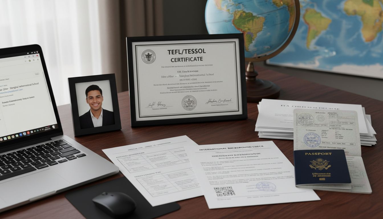 TEFL application documents