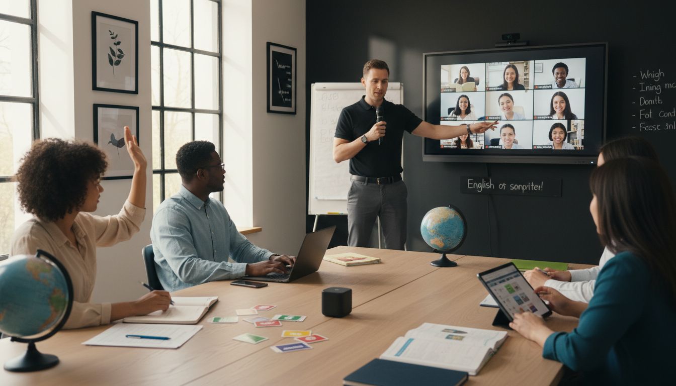 hybrid TEFL classroom