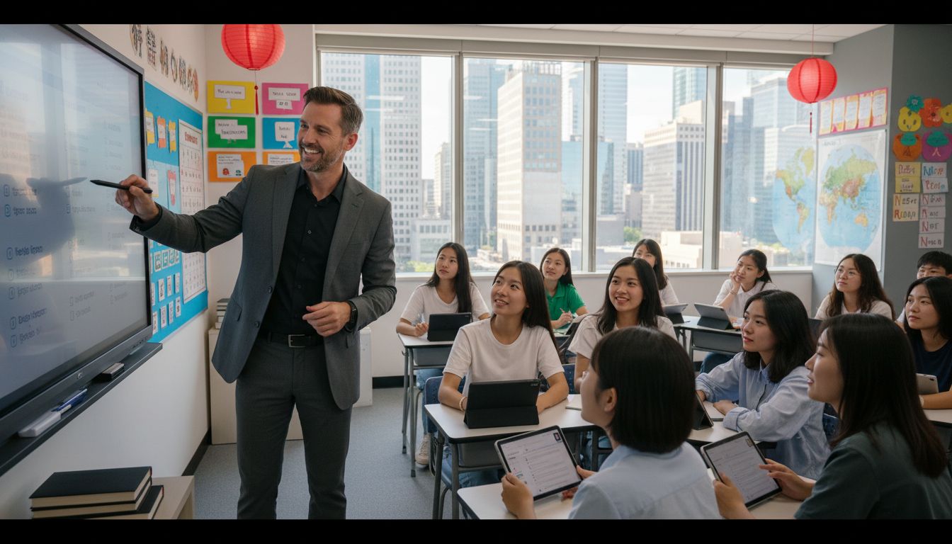 TEFL classroom Asia
