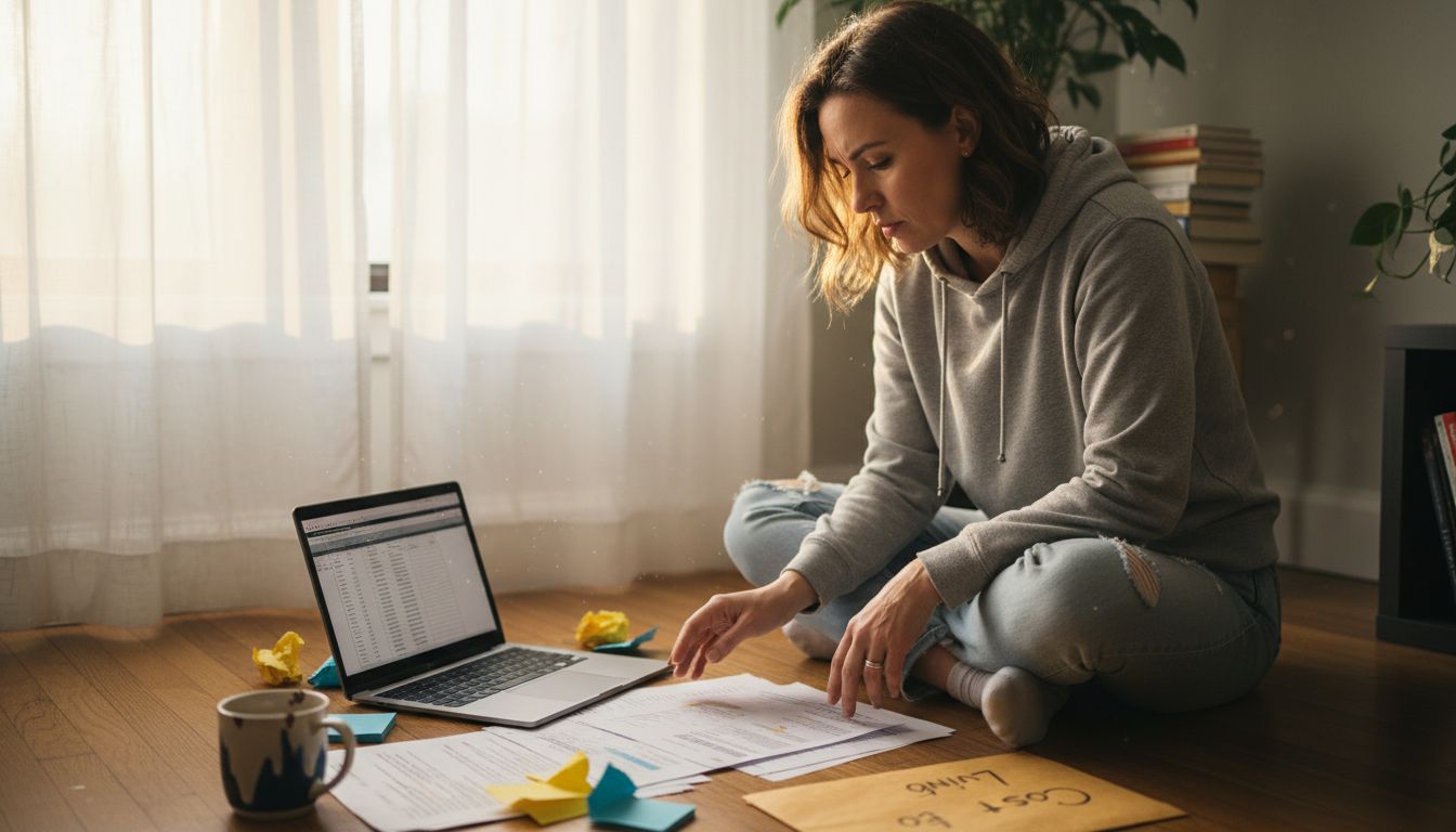 Teacher budgeting salary offers in apartment