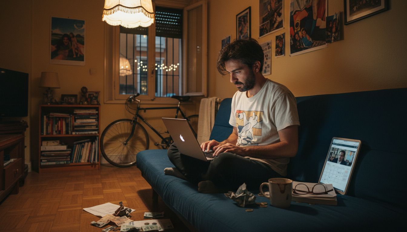 TEFL teacher budgeting in Madrid apartment