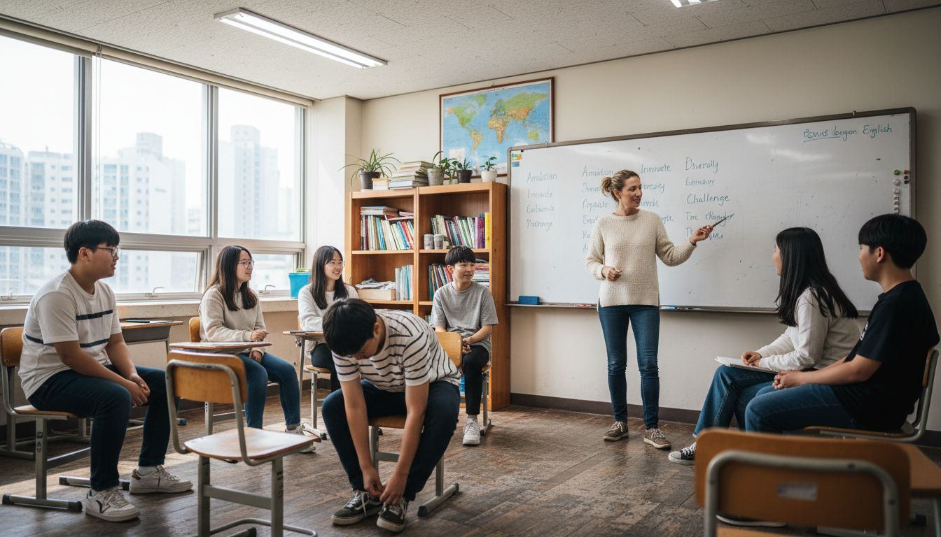 English teacher leads global classroom session
