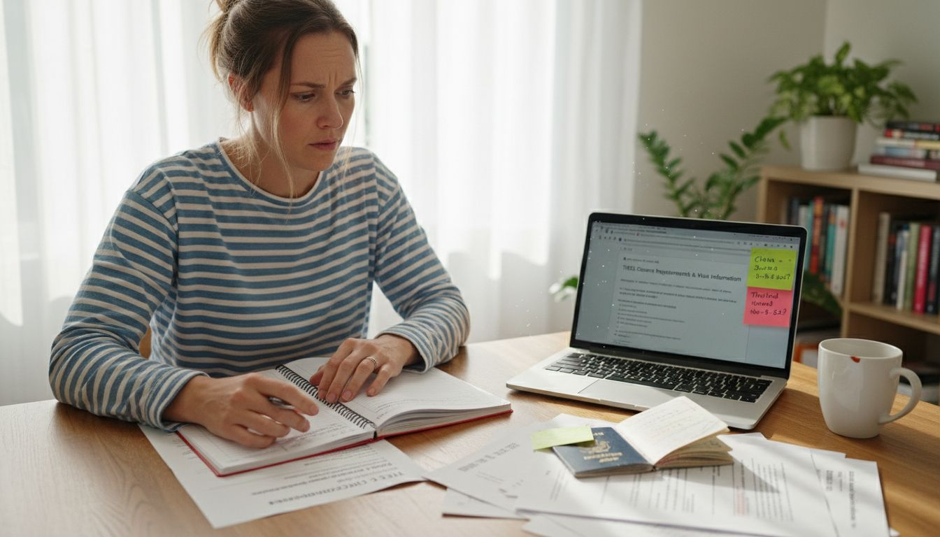 Teacher reviewing TEFL certification materials