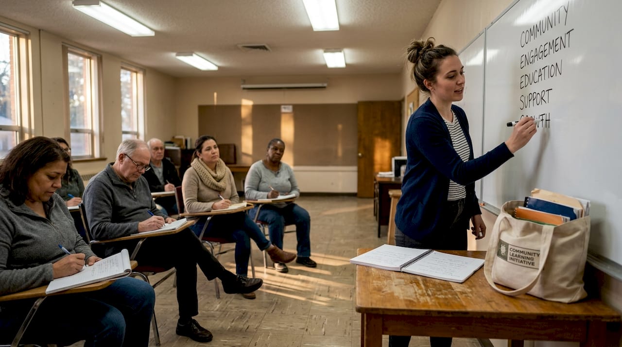 Trainee teacher leading a classroom session