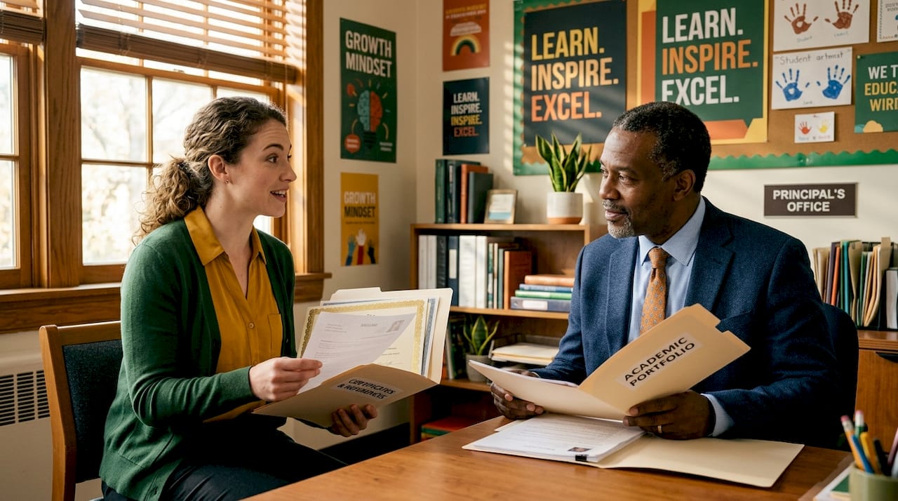 Teacher interview with school principal