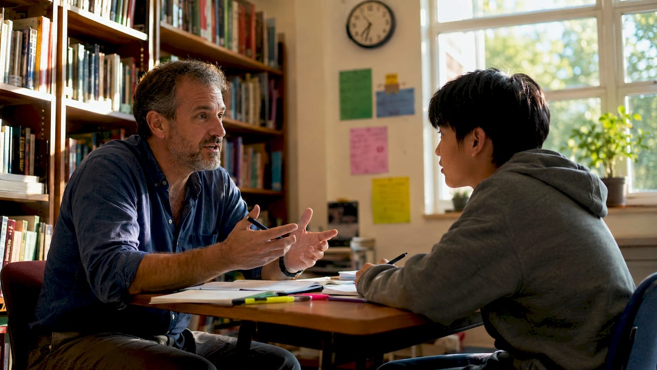 TEFL teacher speaking with student one-on-one