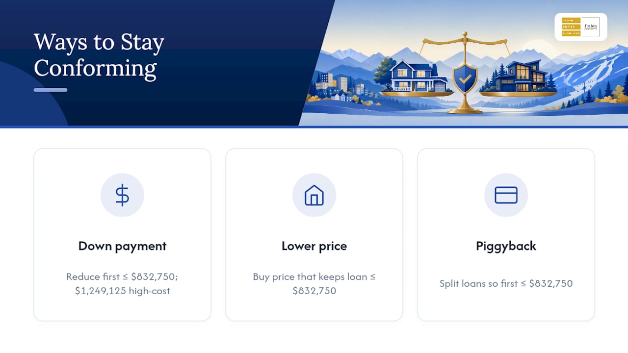 Three paths for keeping a mortgage conforming